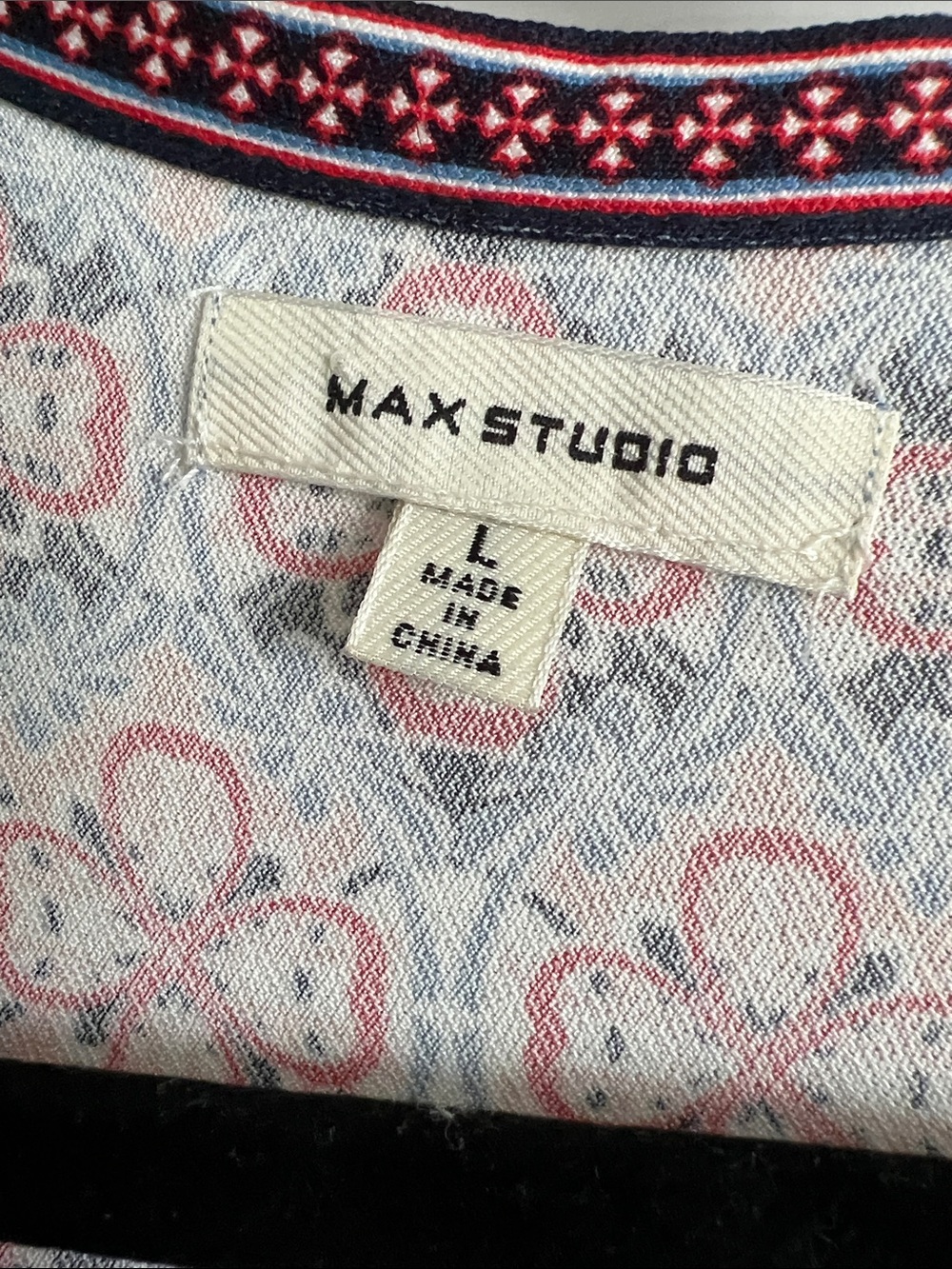 Max Studio Pink Geometric Floral Wrap Maxi Dress - Picture 2 of 4